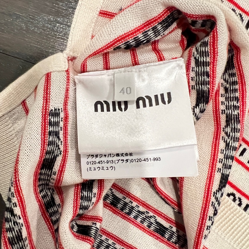 Miu Miu Red and White - Picture 3 of 6